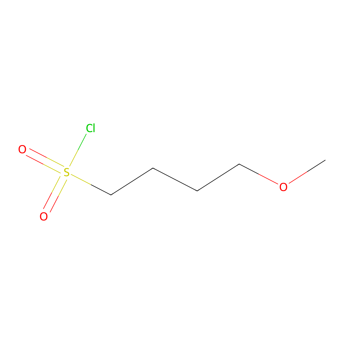 4-Methoxybutane-1-sulfonyl chloride molecular structure, CAS 1342127-91-6