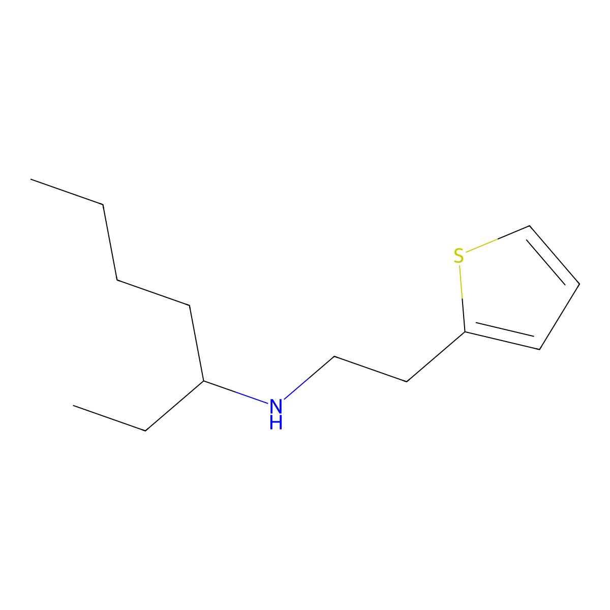 (Heptan-3-yl)[2-(thiophen-2-yl)ethyl]amine molecular structure, CAS 1342133-15-6