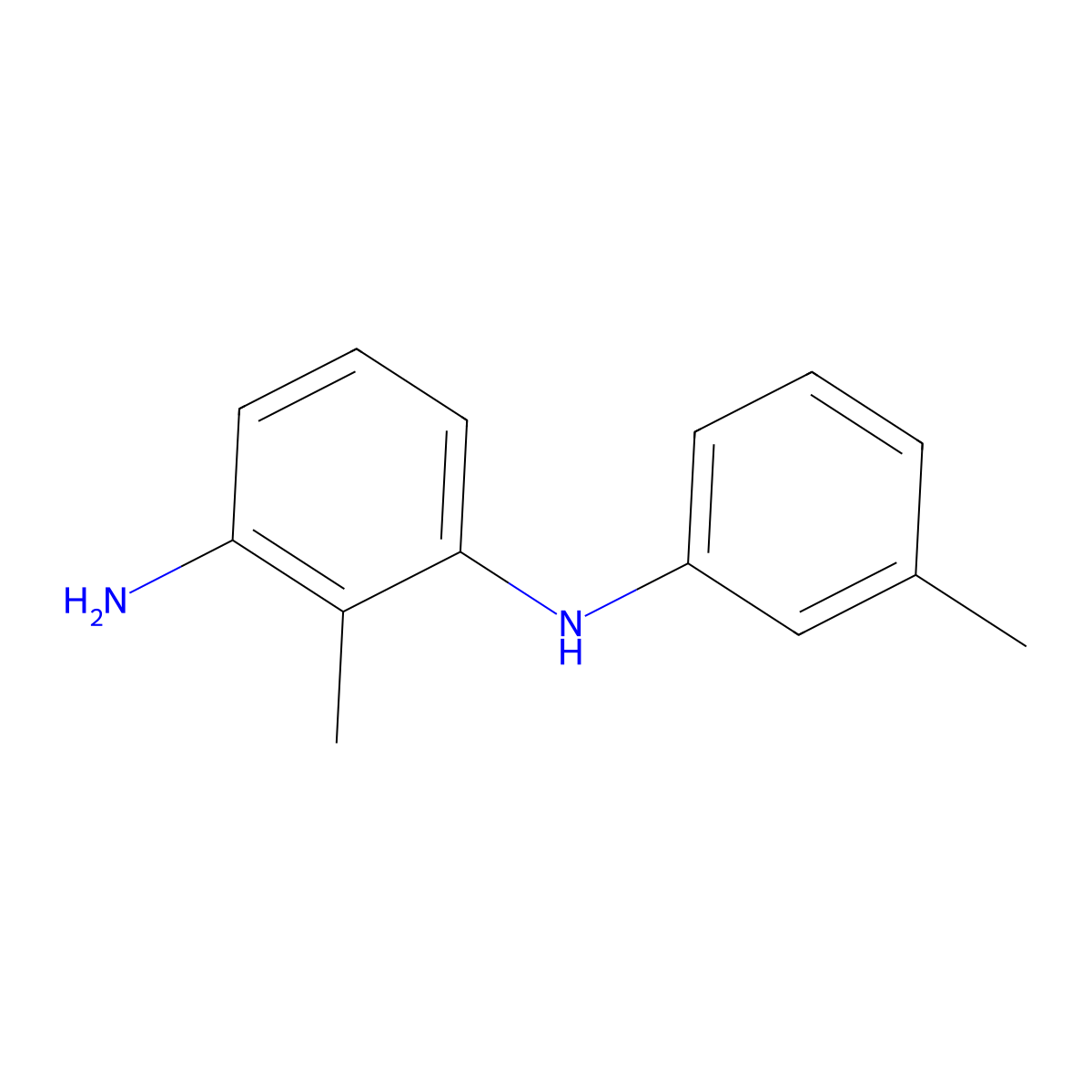 2-methyl-N1-(3-methylphenyl)benzene-1,3-diamine molecular structure, CAS 1342133-31-6