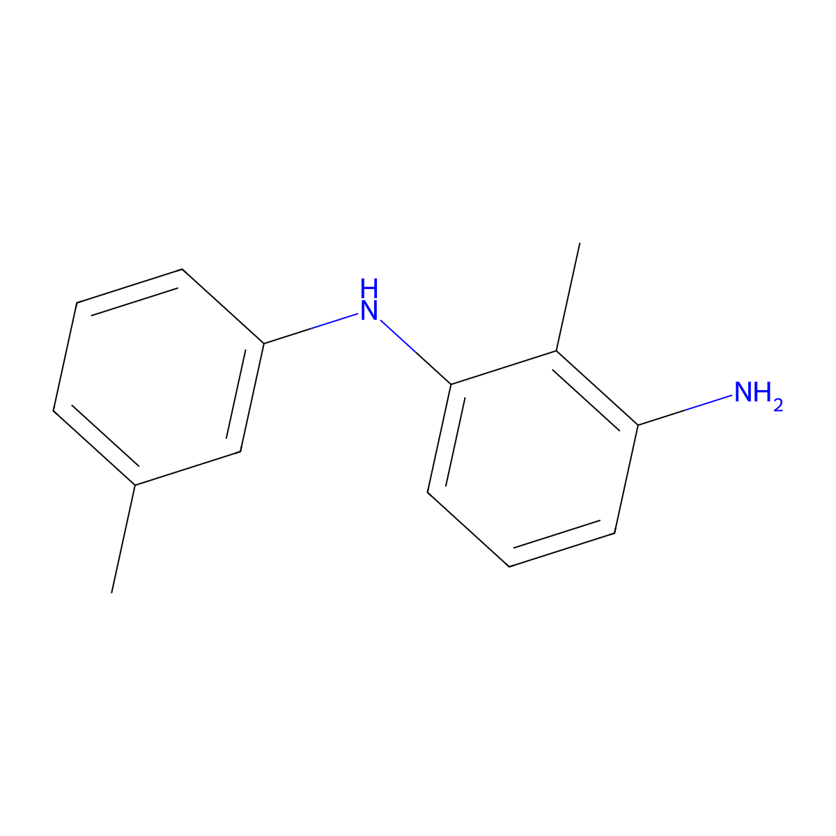 2-methyl-N1-(3-methylphenyl)benzene-1,3-diamine molecular structure, CAS 1342133-31-6