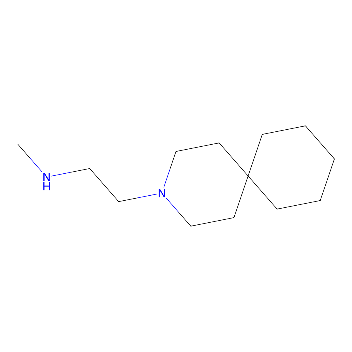 (2-{3-Azaspiro[5.5]undecan-3-yl}ethyl)(methyl)amine molecular structure, CAS 1342141-42-7