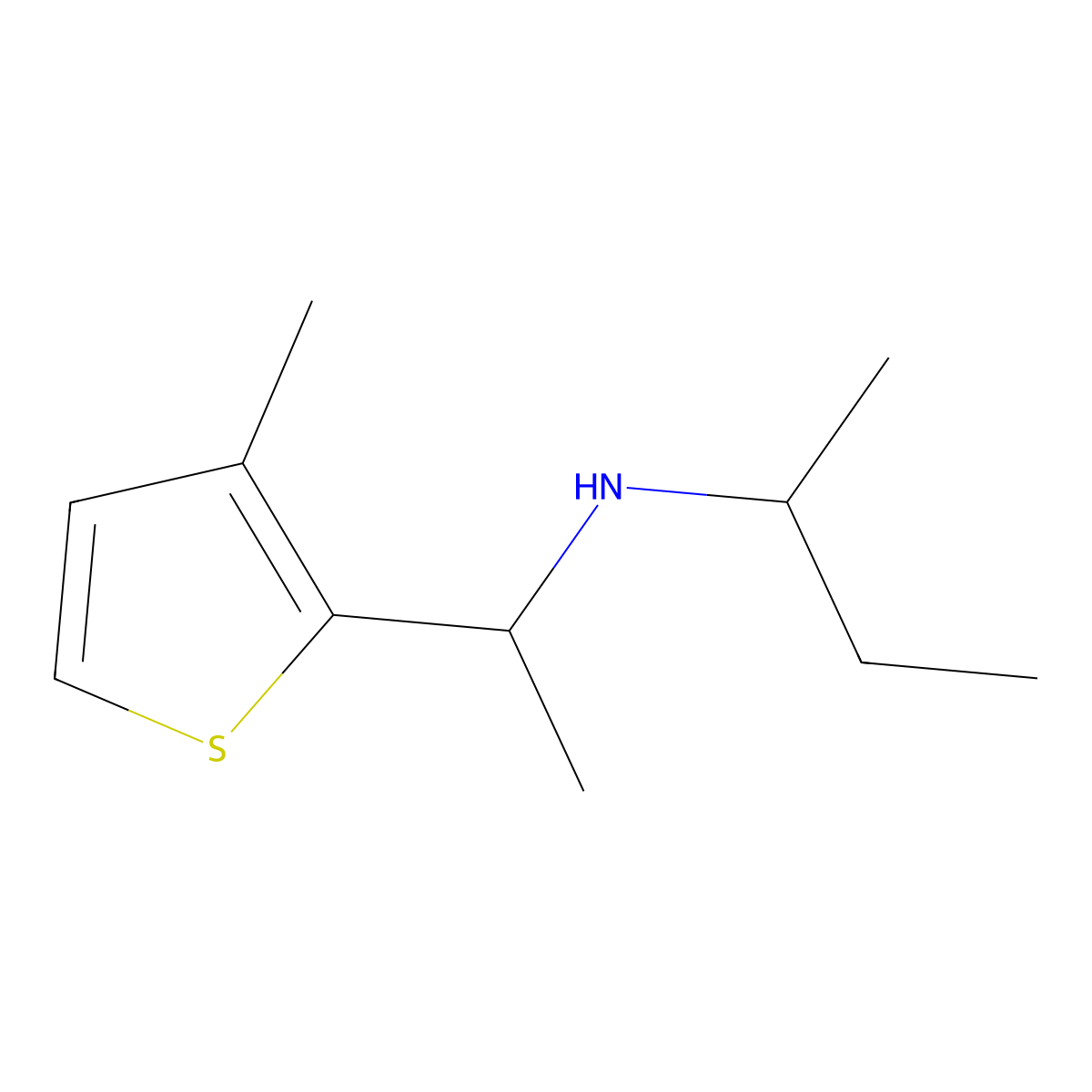(Butan-2-yl)[1-(3-methylthiophen-2-yl)ethyl]amine molecular structure, CAS 1342152-89-9