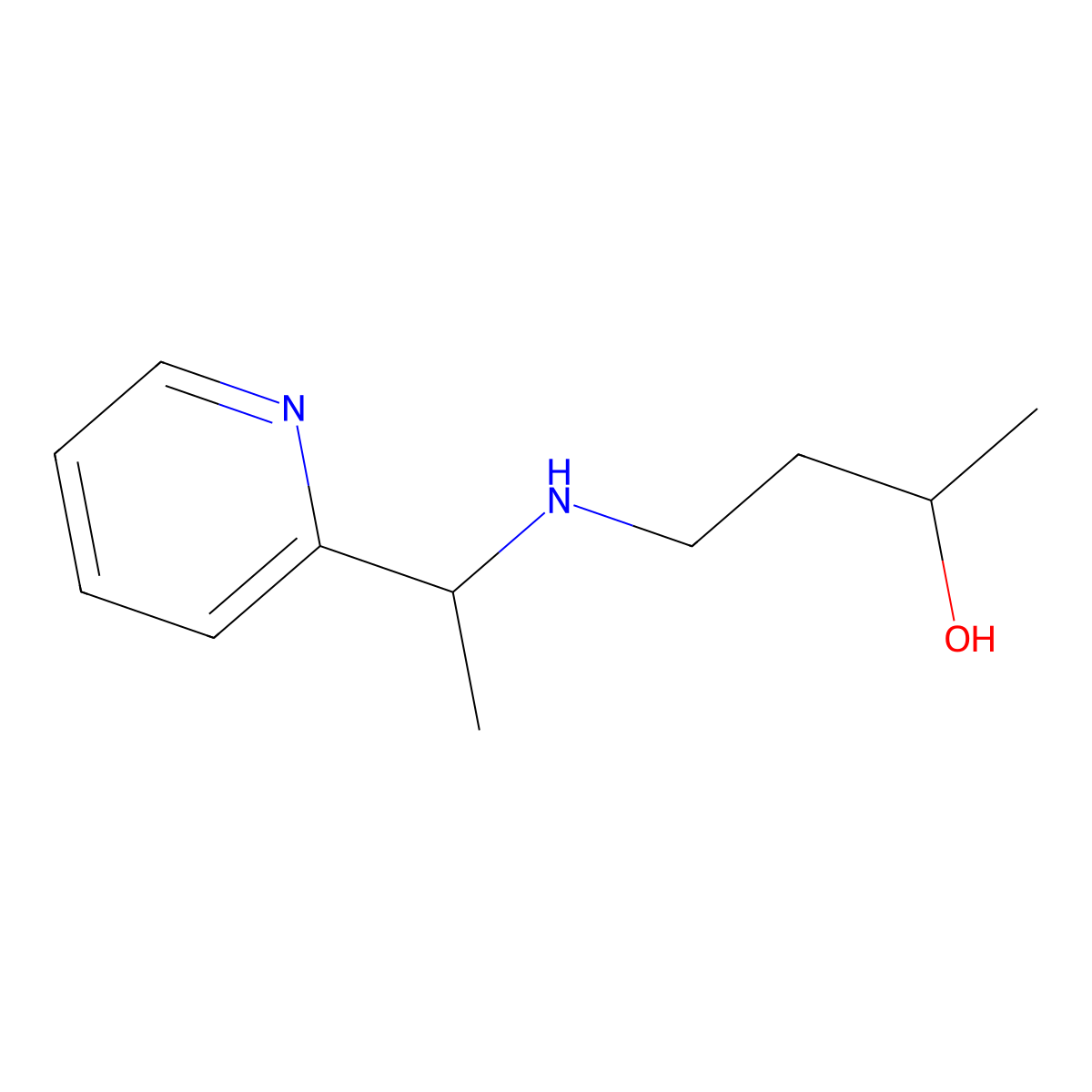 4-{[1-(Pyridin-2-yl)ethyl]amino}butan-2-ol molecular structure, CAS 1342157-58-7