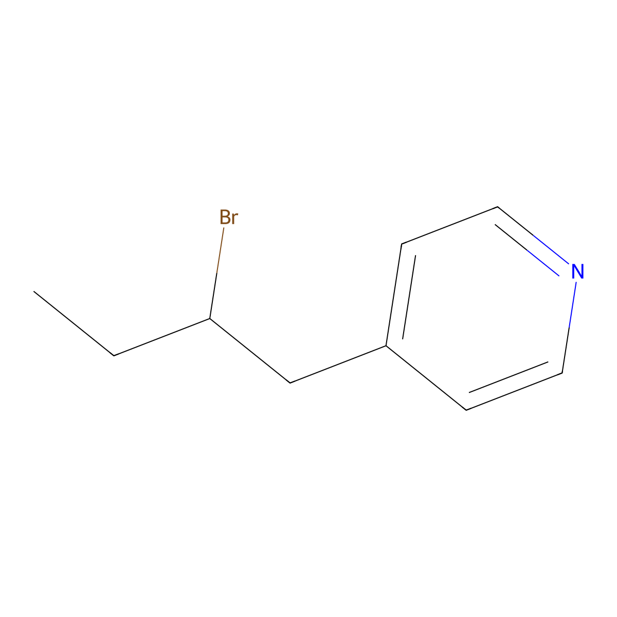4-(2-Bromobutyl)pyridine molecular structure, CAS 1342161-11-8