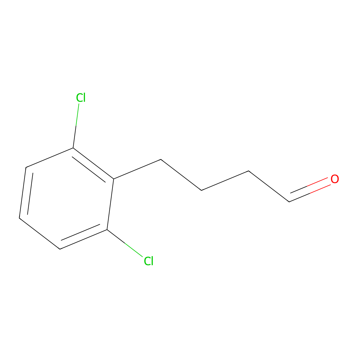 4-(2,6-Dichlorophenyl)butanal molecular structure, CAS 1342183-74-7