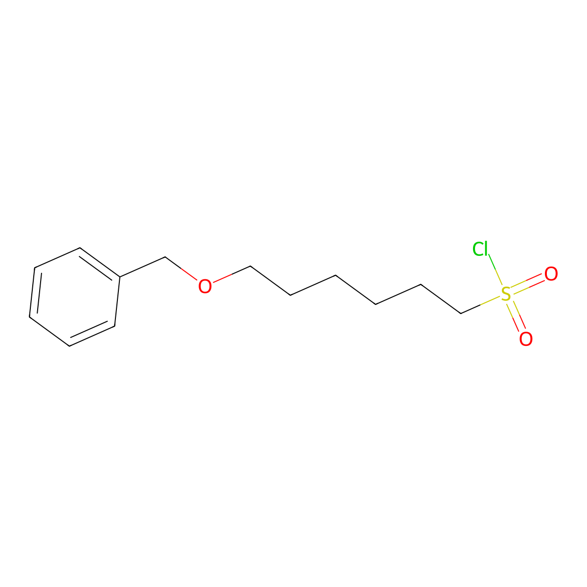 6-(Benzyloxy)hexane-1-sulfonyl chloride molecular structure, CAS 1342186-16-6