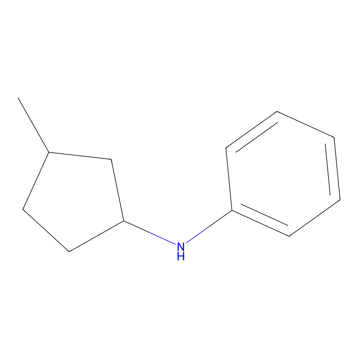 N-(3-methylcyclopentyl)aniline molecular structure, CAS 1342195-21-4
