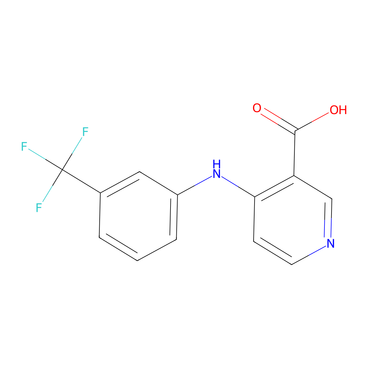 Triflocin molecular structure, CAS 13422-16-7