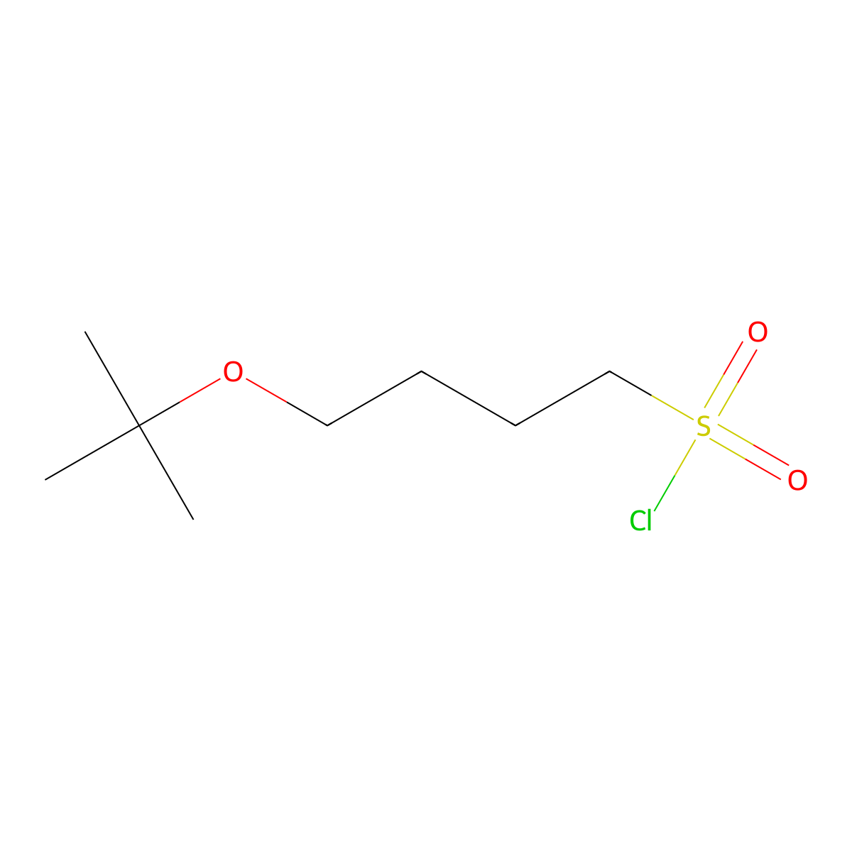 4-(Tert-butoxy)butane-1-sulfonyl chloride molecular structure, CAS 1342203-40-0