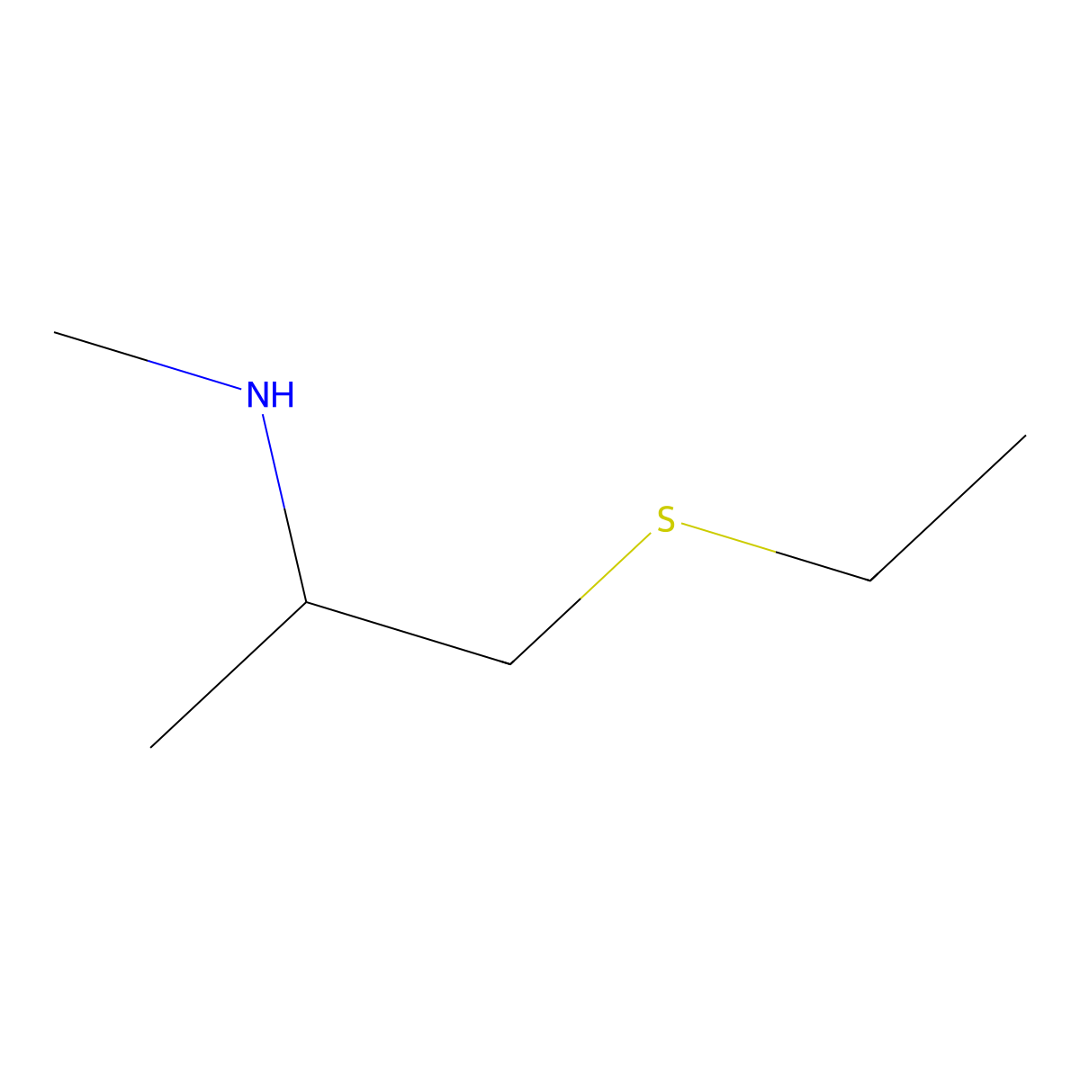 [1-(Ethylsulfanyl)propan-2-yl](methyl)amine molecular structure, CAS 1342209-15-7