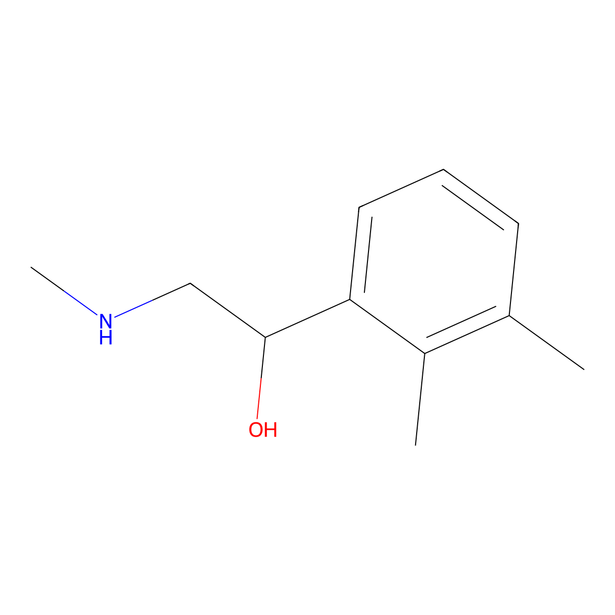 1-(2,3-Dimethylphenyl)-2-(methylamino)ethan-1-ol molecular structure, CAS 1342209-92-0