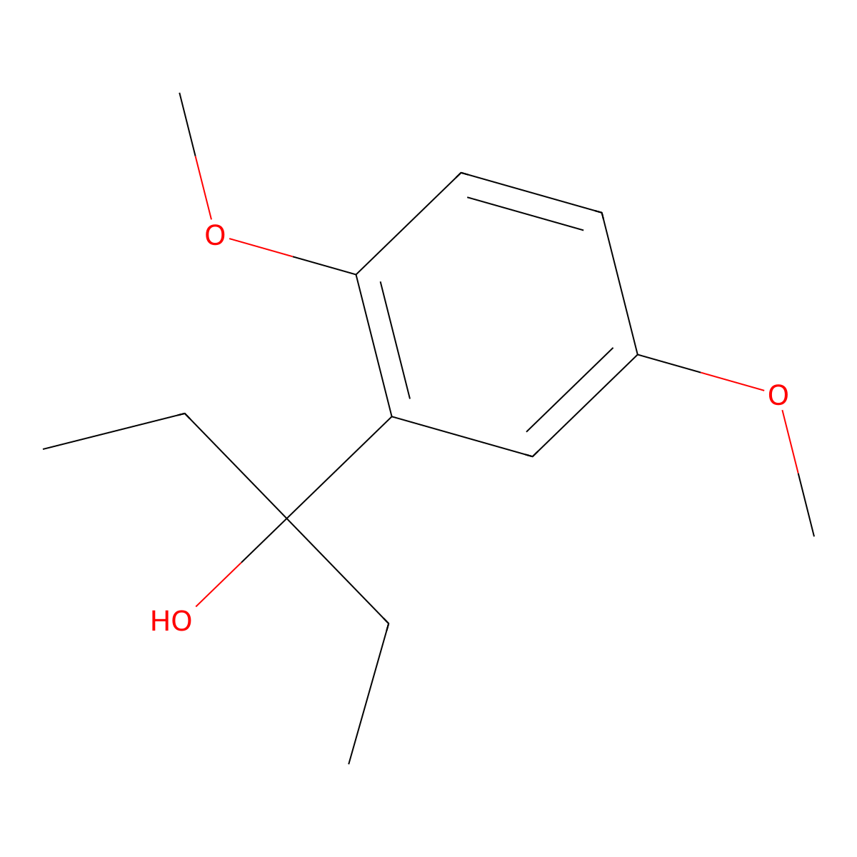 3-(2,5-Dimethoxyphenyl)-3-pentanol molecular structure, CAS 1342213-55-1