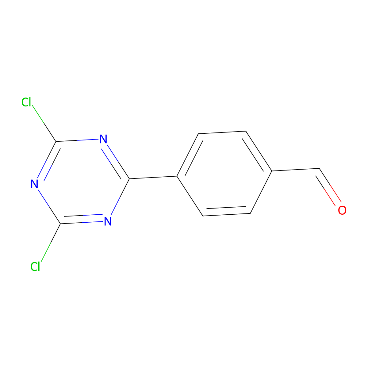 4-(4,6-Dichloro-1,3,5-triazin-2-yl)benzaldehyde molecular structure, CAS 1342231-00-8