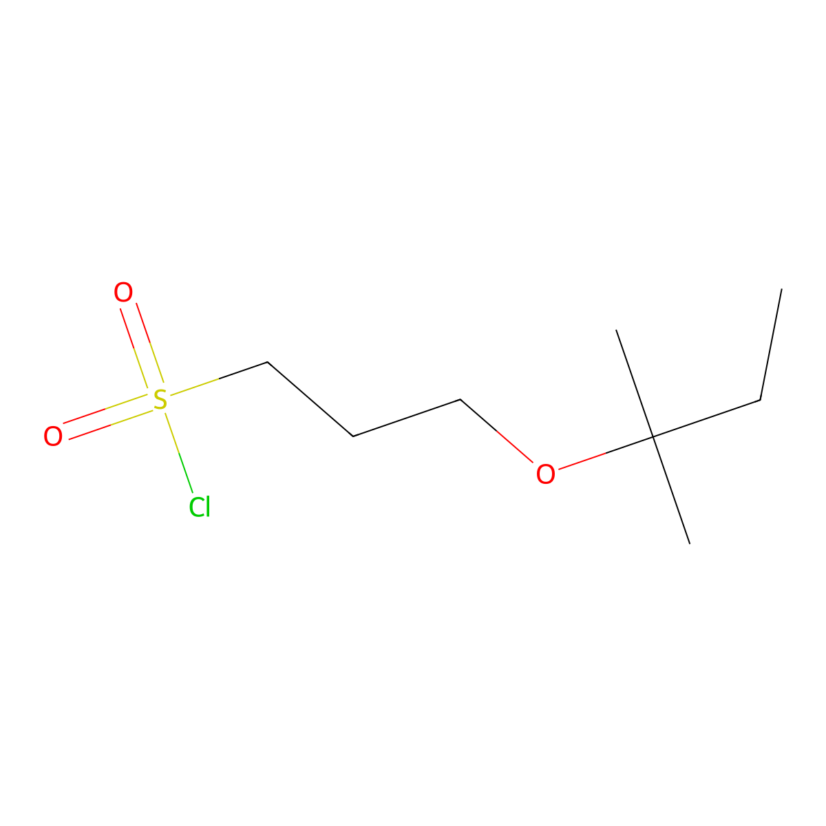 3-(Tert-pentyloxy)propane-1-sulfonyl chloride molecular structure, CAS 1342232-54-5