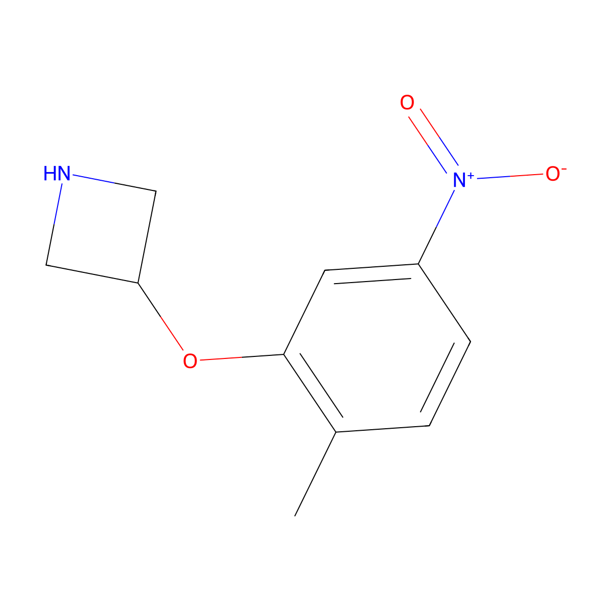 3-(2-Methyl-5-nitrophenoxy)azetidine molecular structure, CAS 1342234-85-8
