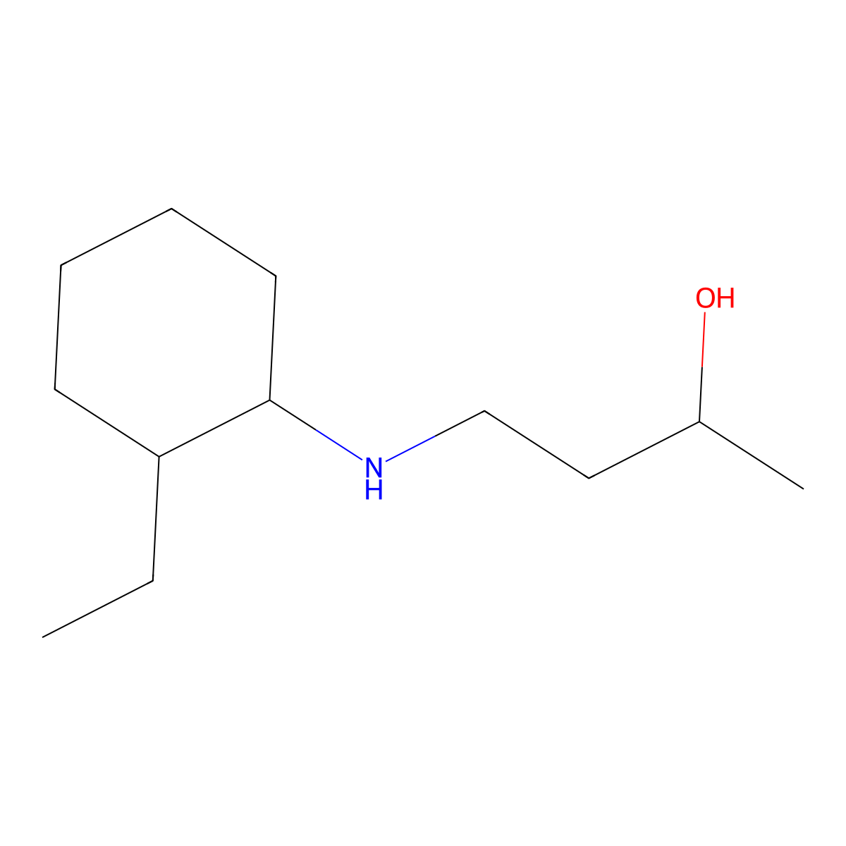 4-[(2-Ethylcyclohexyl)amino]butan-2-ol molecular structure, CAS 1342236-80-9