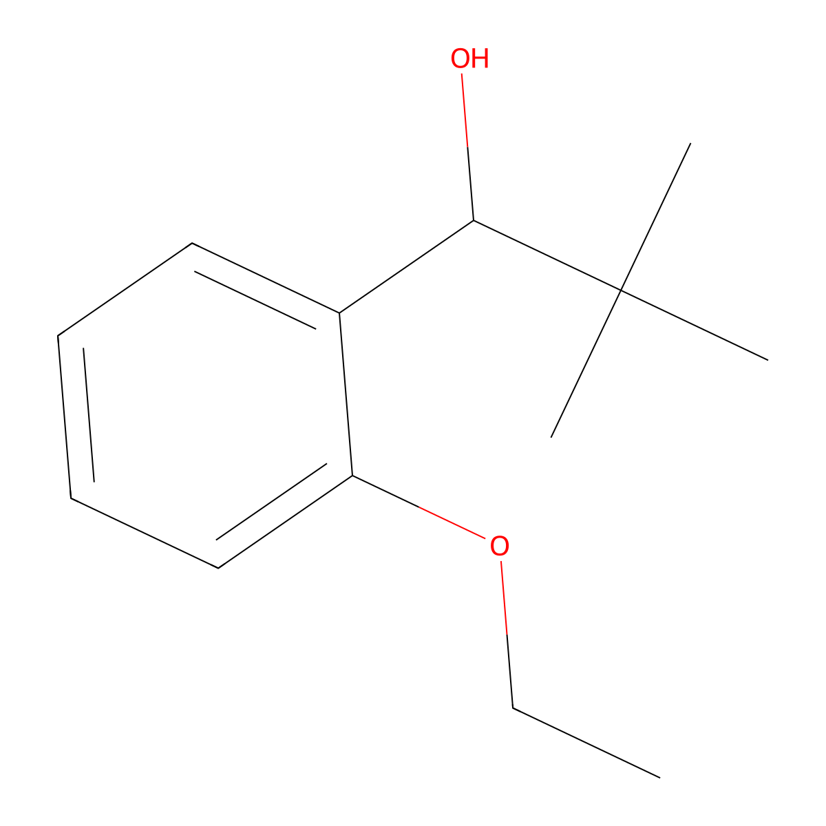 1-(2-Ethoxyphenyl)-2,2-dimethylpropan-1-ol molecular structure, CAS 1342247-21-5