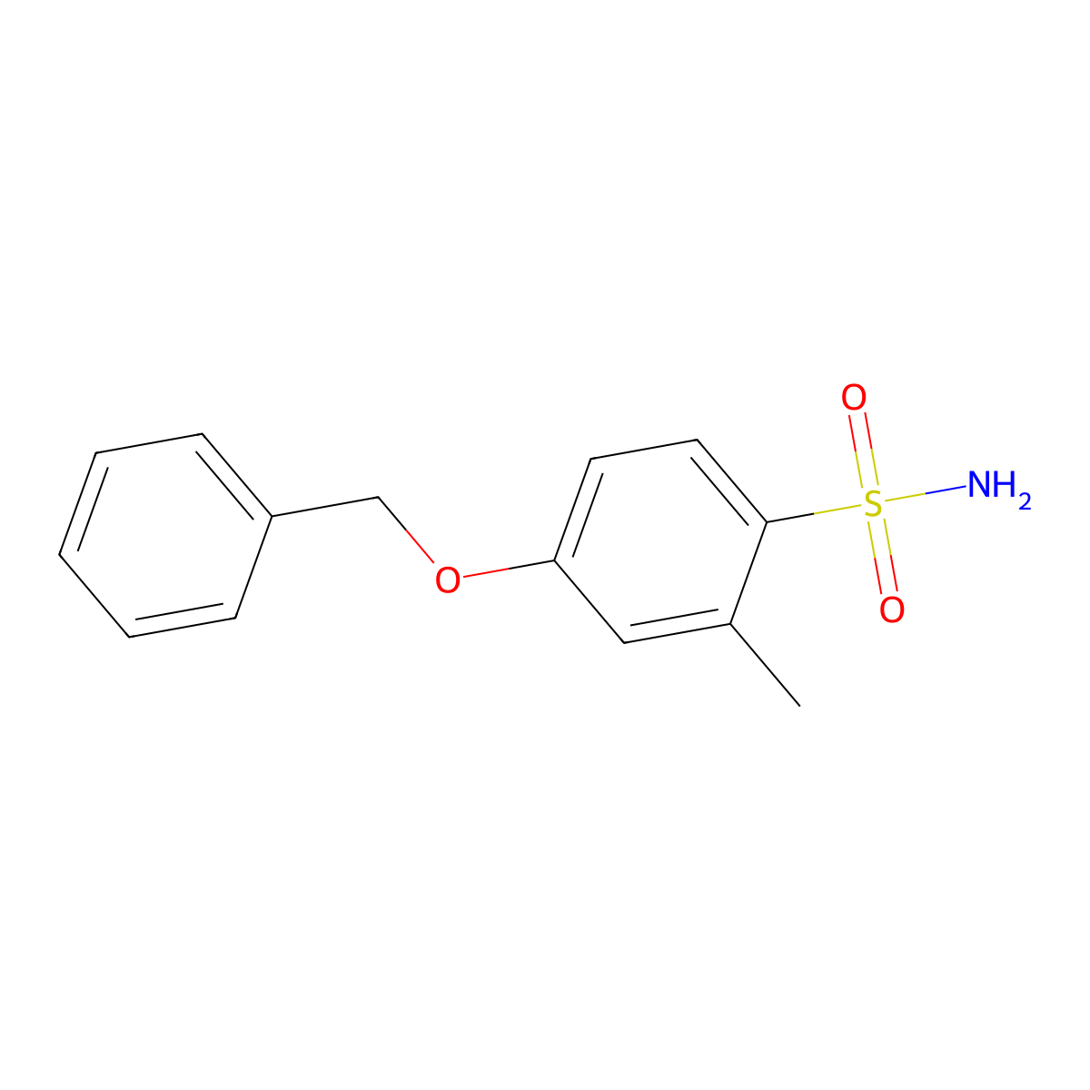 4-(Benzyloxy)-2-methylbenzenesulfonamide molecular structure, CAS 1342252-70-3