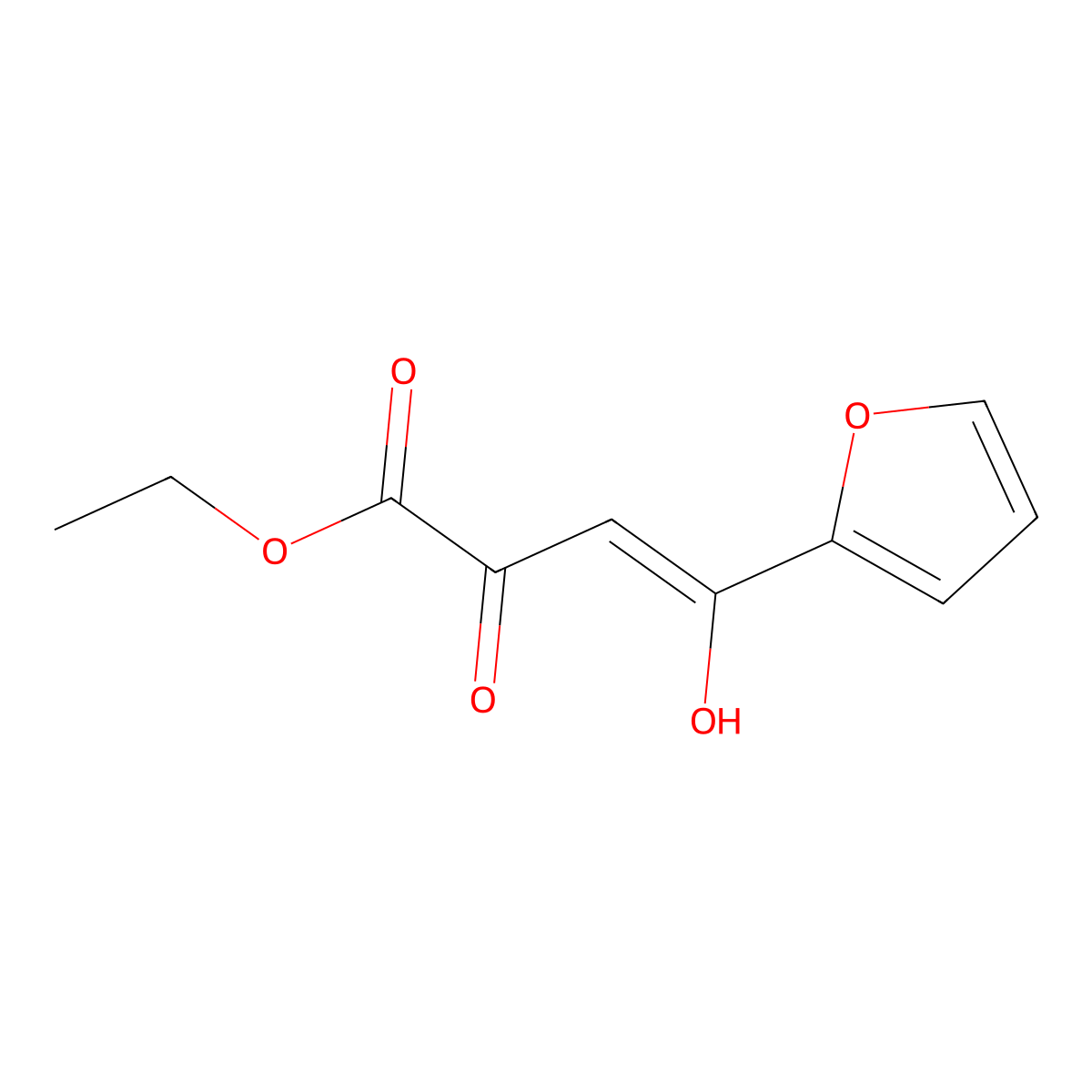 ethyl (2Z)-4-(2-furyl)-2-hydroxy-4-oxobut-2-enoate molecular structure, CAS 1342259-00-0