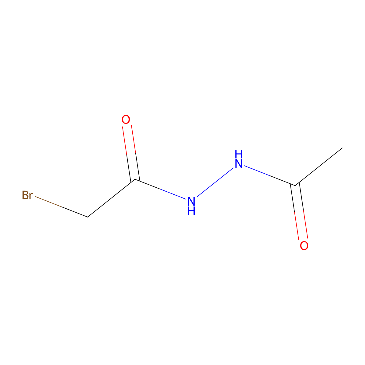 N'-acetyl-2-bromoacetohydrazide molecular structure, CAS 1342263-70-0