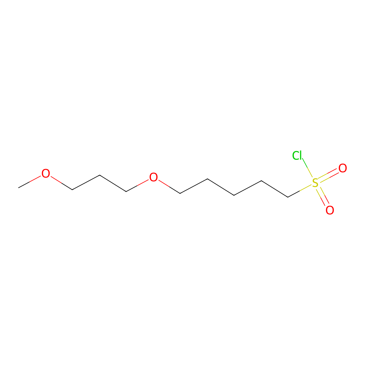 5-(3-Methoxypropoxy)pentane-1-sulfonyl chloride molecular structure, CAS 1342279-48-4