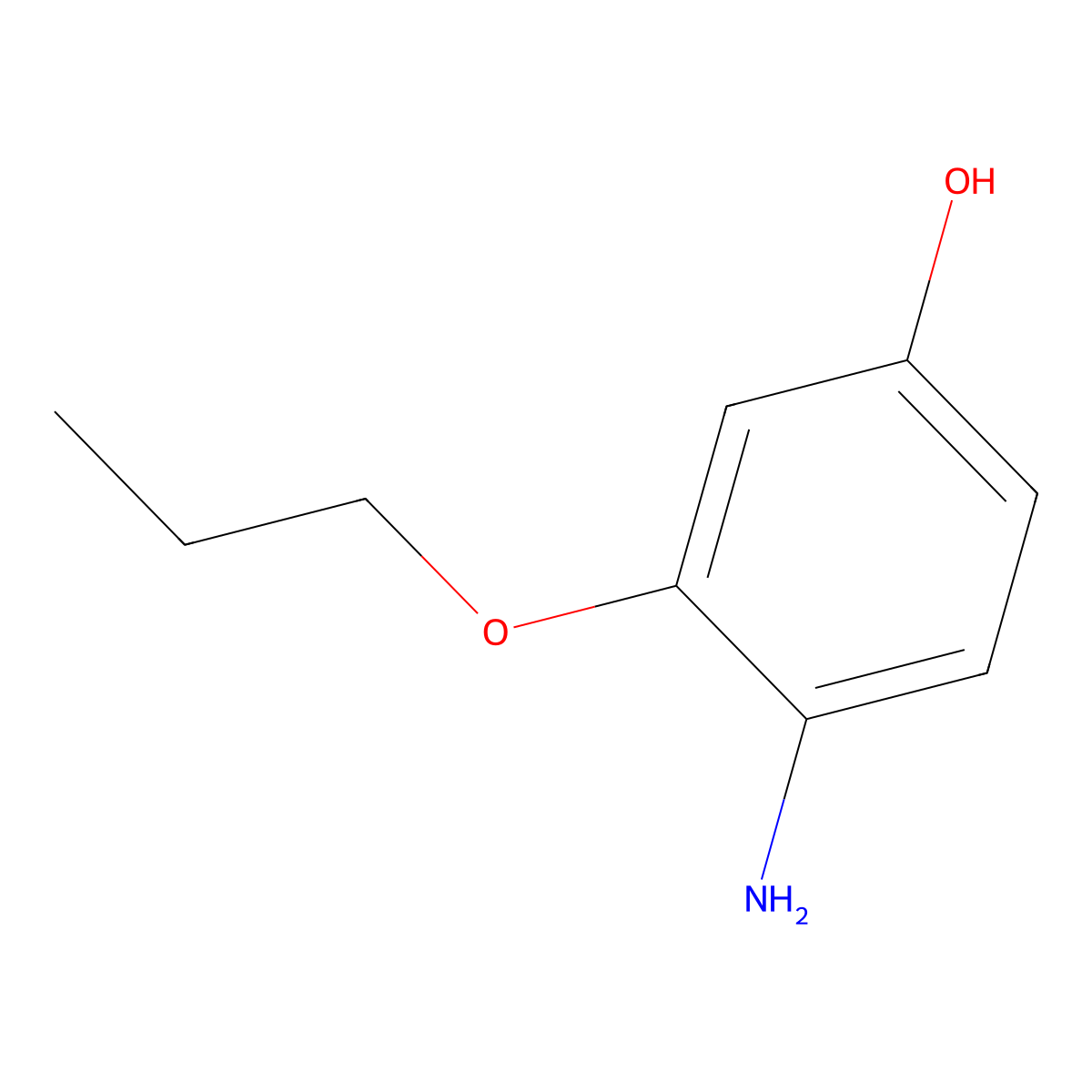 4-Amino-3-propoxyphenol molecular structure, CAS 1342281-39-3