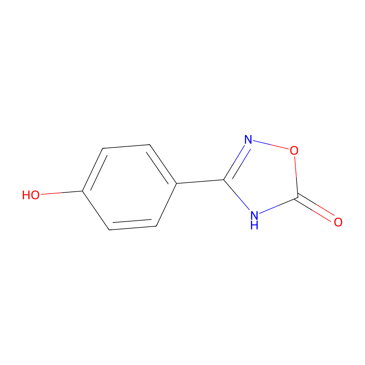 3-(4-Hydroxyphenyl)-1,2,4-oxadiazol-5-ol molecular structure, CAS 1342289-56-8