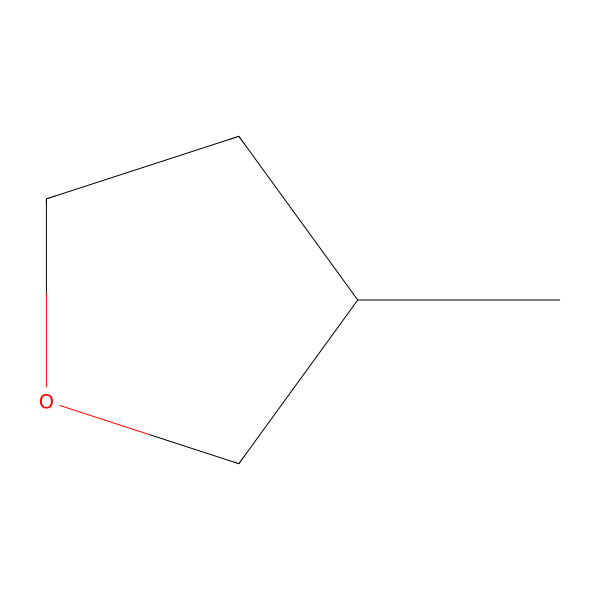 3-Methyltetrahydrofuran molecular structure, CAS 13423-15-9