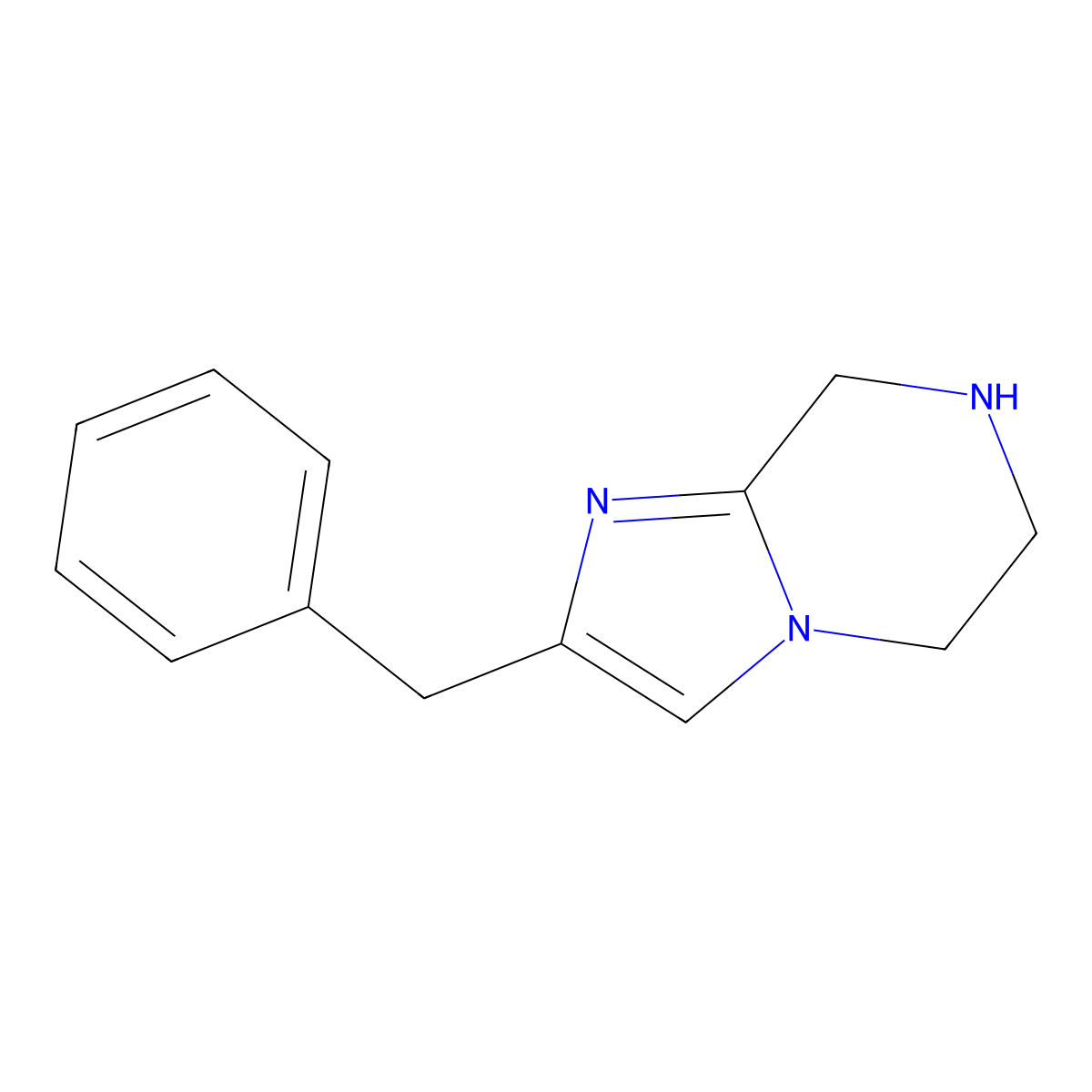 2-benzyl-5H,6H,7H,8H-imidazo[1,2-a]pyrazine molecular structure, CAS 1342347-01-6