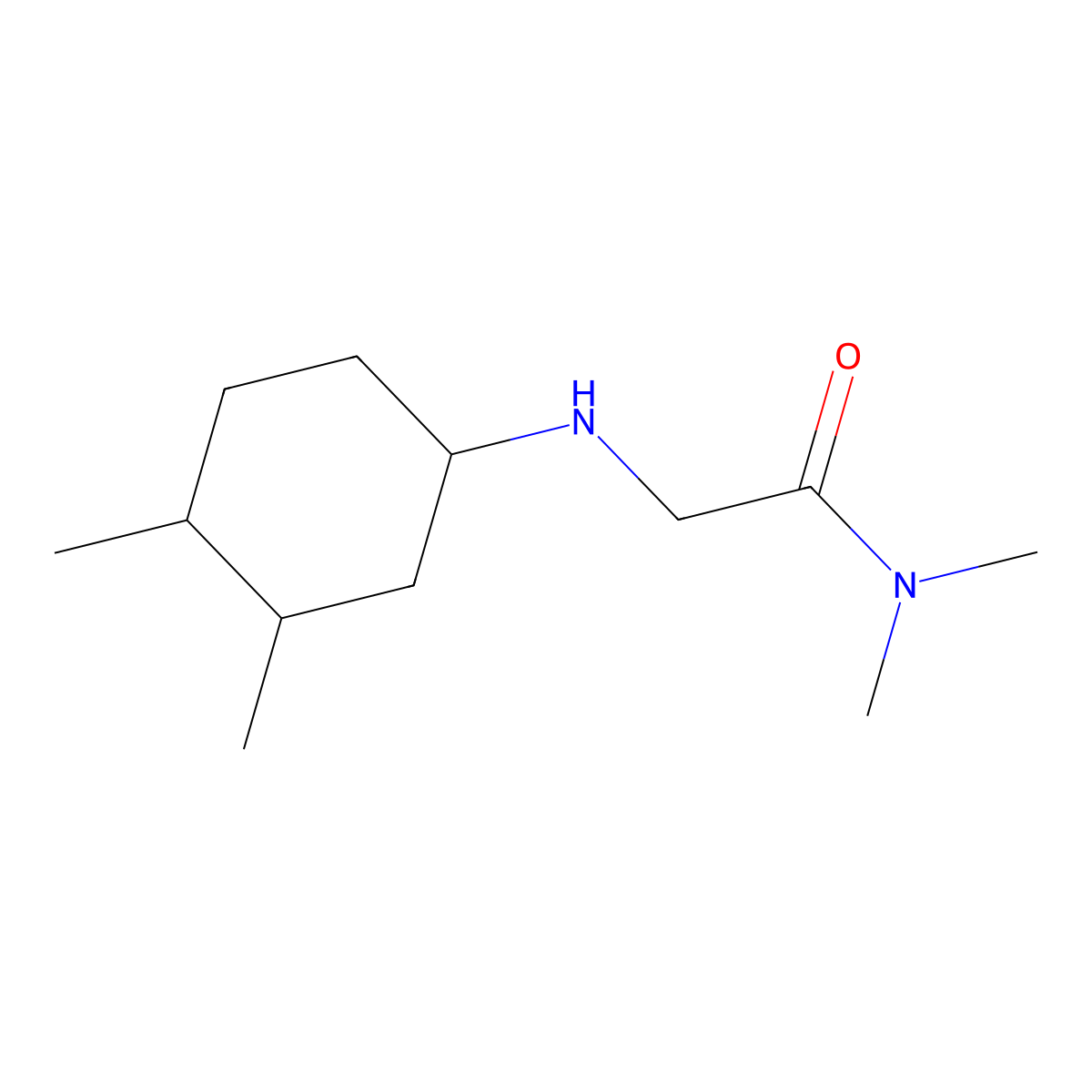 2-[(3,4-dimethylcyclohexyl)amino]-N,N-dimethylacetamide molecular structure, CAS 1342347-81-2