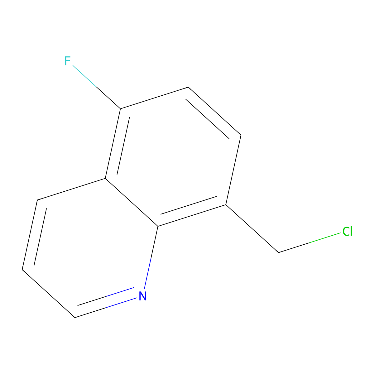 8-(Chloromethyl)-5-fluoroquinoline molecular structure, CAS 1342349-11-4