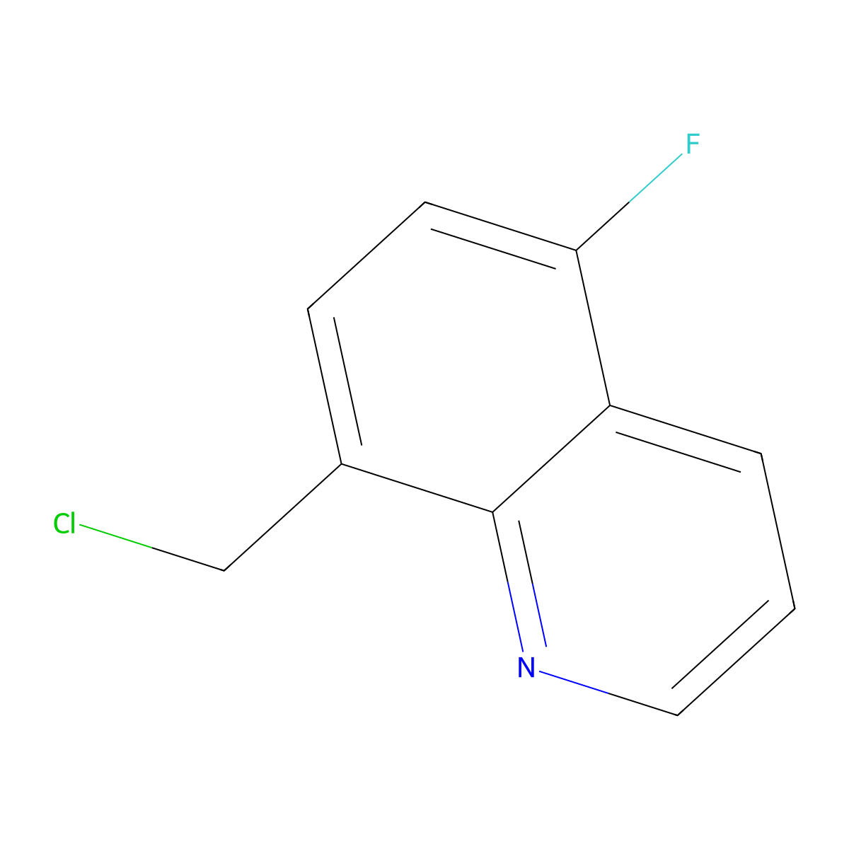 8-(Chloromethyl)-5-fluoroquinoline molecular structure, CAS 1342349-11-4