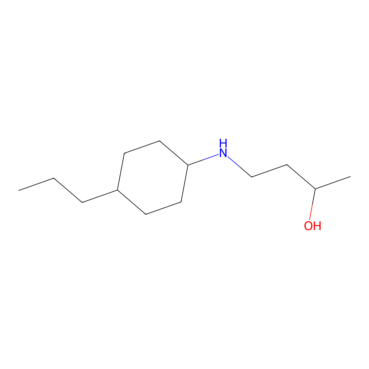 4-[(4-Propylcyclohexyl)amino]butan-2-ol molecular structure, CAS 1342355-22-9
