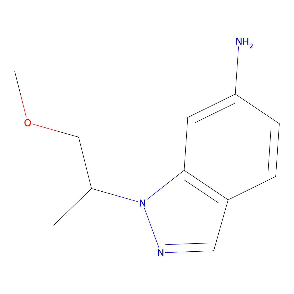 1-(1-Methoxypropan-2-yl)-1h-indazol-6-amine molecular structure, CAS 1342356-93-7