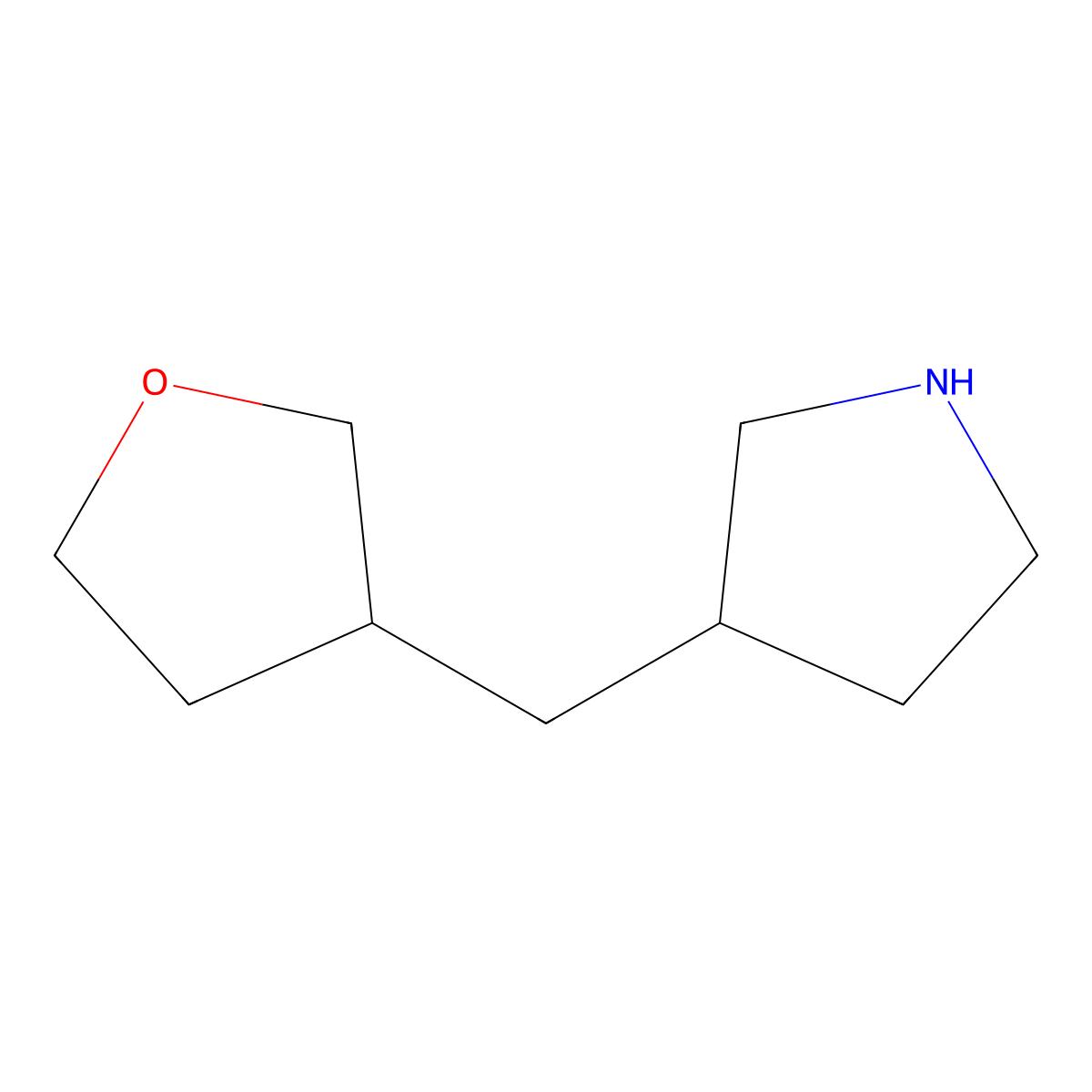 3-[(Oxolan-3-yl)methyl]pyrrolidine molecular structure, CAS 1342361-41-4