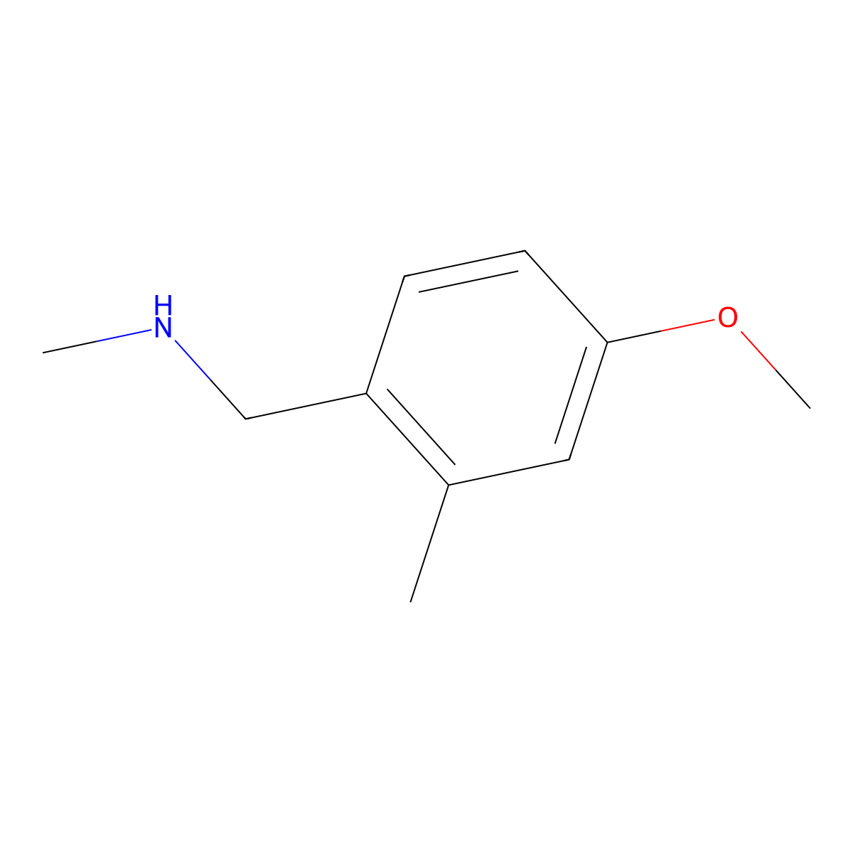 [(4-Methoxy-2-methylphenyl)methyl](methyl)amine molecular structure, CAS 1342376-14-0