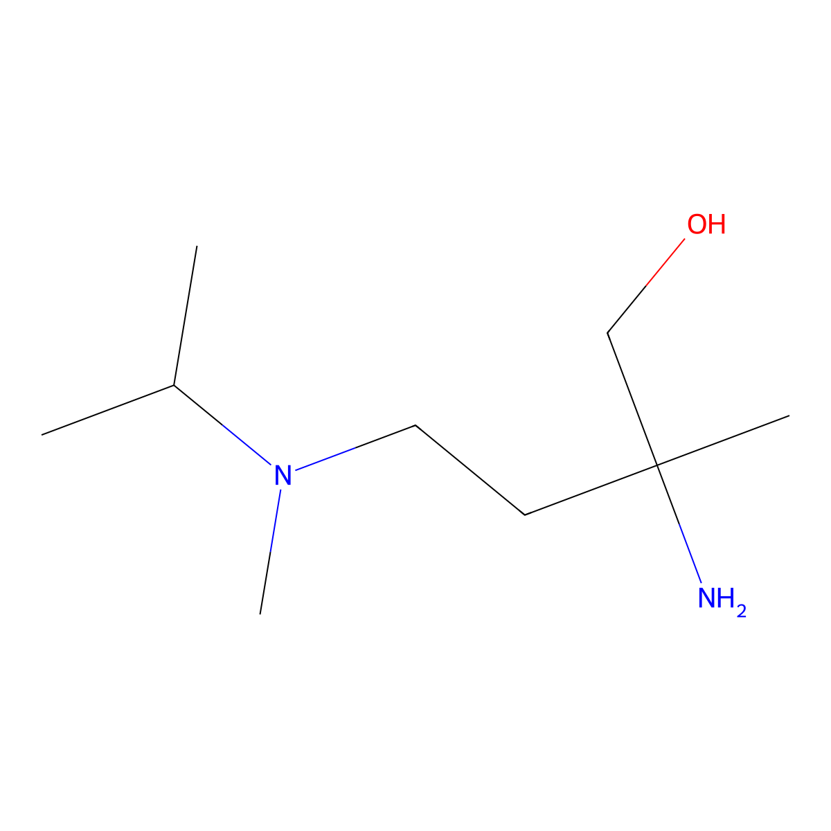 2-Amino-4-(isopropyl(methyl)amino)-2-methylbutan-1-ol molecular structure, CAS 1342376-64-0