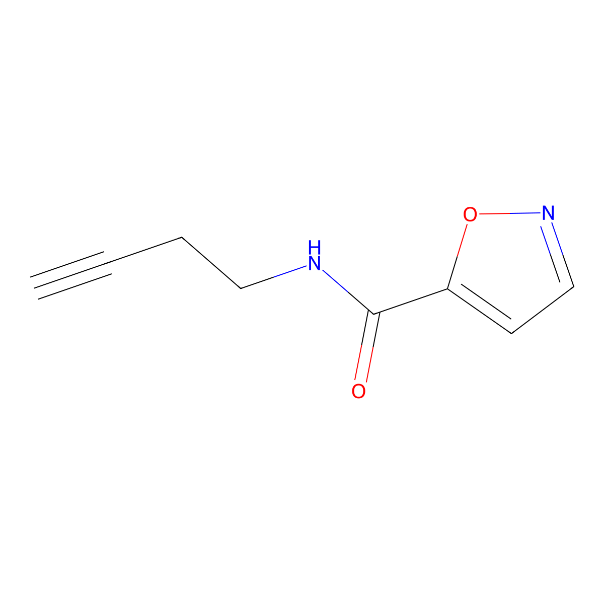 N-(but-3-yn-1-yl)isoxazole-5-carboxamide molecular structure, CAS 1342376-79-7