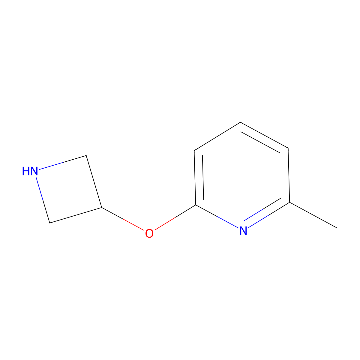2-(Azetidin-3-yloxy)-6-methylpyridine molecular structure, CAS 1342377-25-6