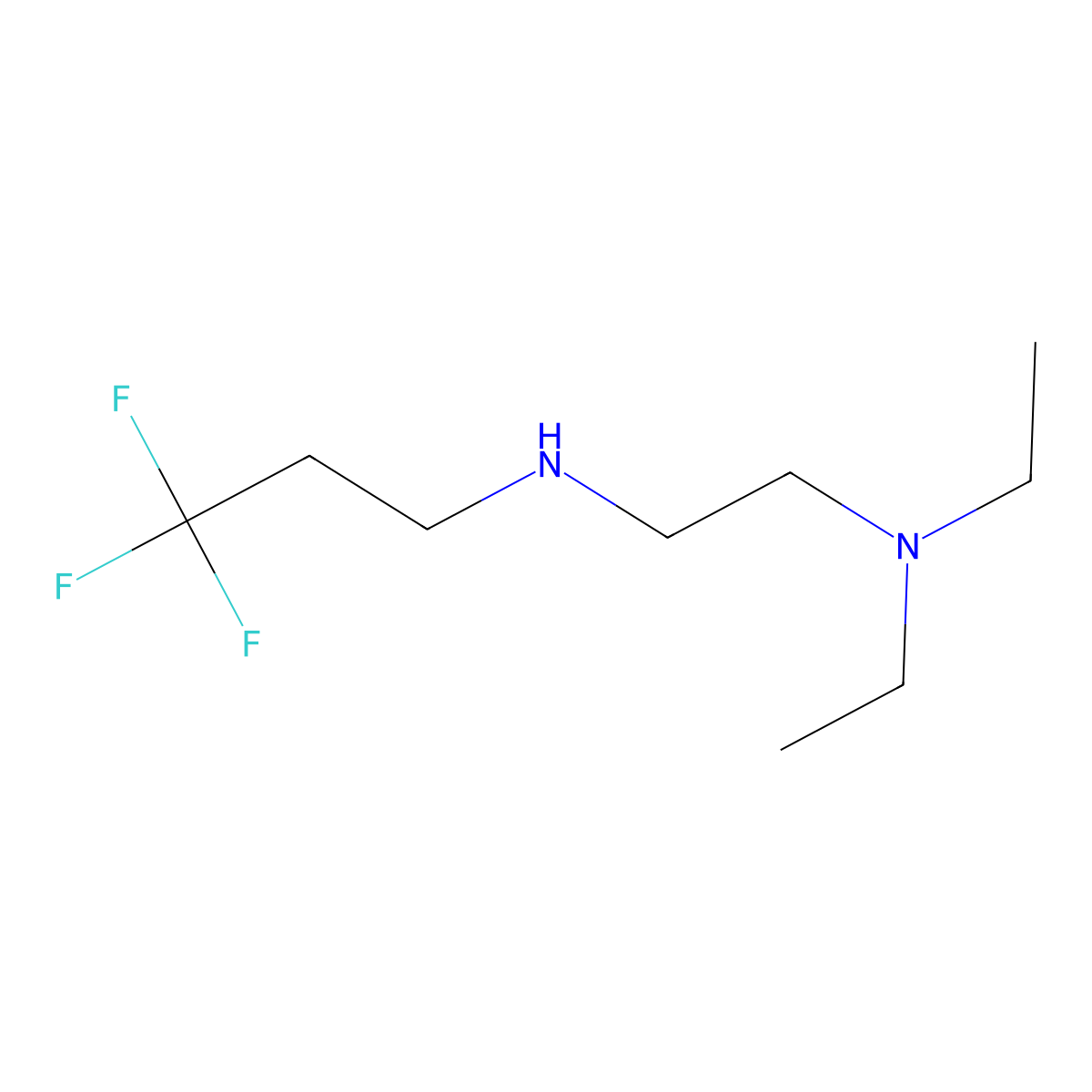 Diethyl({2-[(3,3,3-trifluoropropyl)amino]ethyl})amine molecular structure, CAS 1342377-71-2