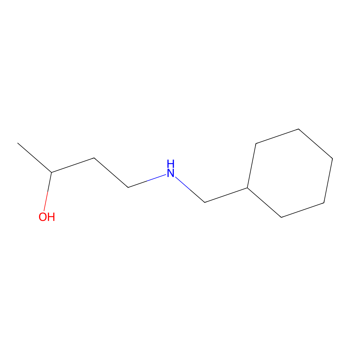 4-[(Cyclohexylmethyl)amino]butan-2-ol molecular structure, CAS 1342382-47-1