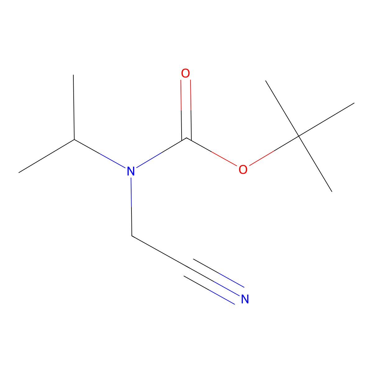 tert-butyl N-(cyanomethyl)-N-(propan-2-yl)carbamate molecular structure, CAS 1342382-66-4