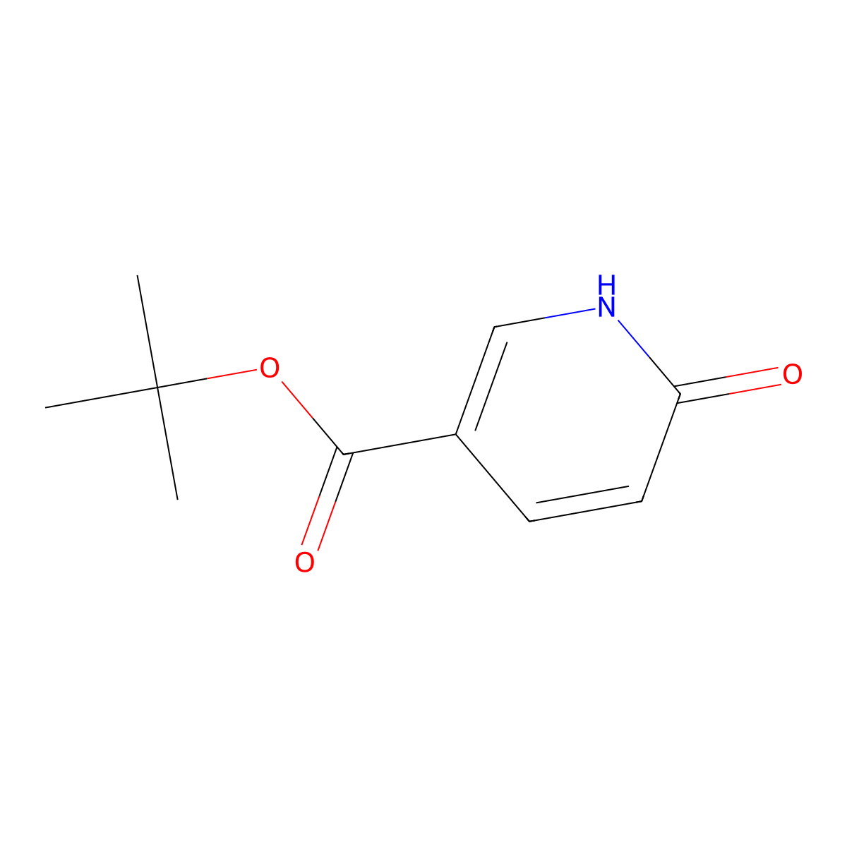 6-Hydroxy-nicotinic acid tert-butyl ester molecular structure, CAS 1342385-03-8