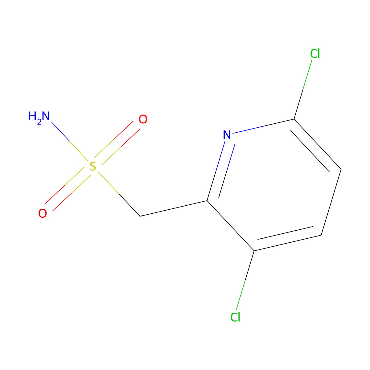 (3,6-Dichloropyridin-2-yl)methanesulfonamide molecular structure, CAS 1342386-11-1
