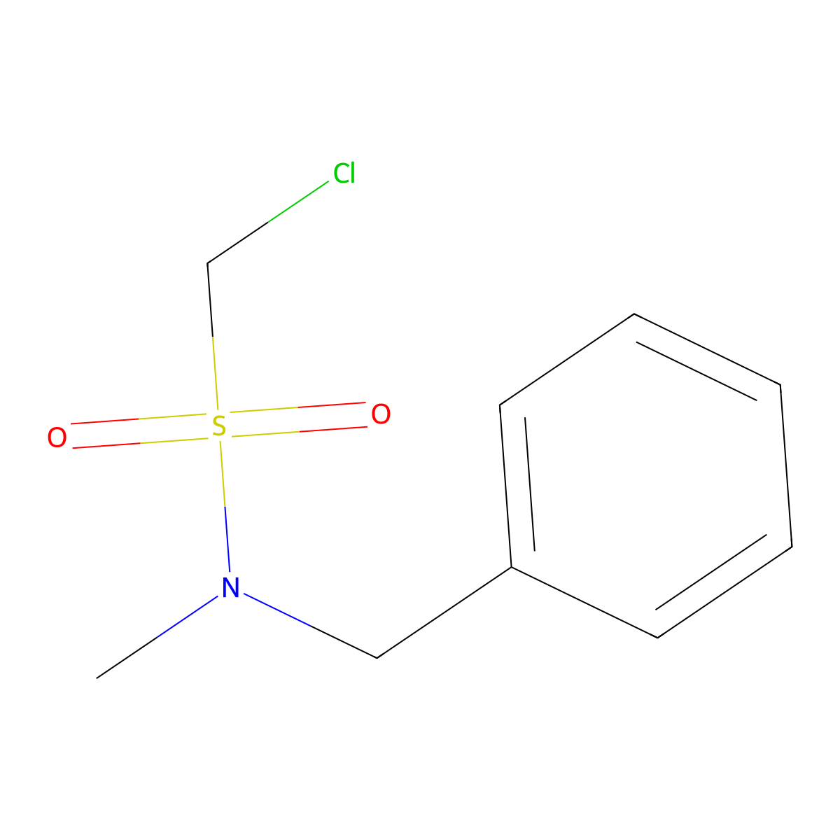 N-benzyl-1-chloro-N-methylmethanesulfonamide molecular structure, CAS 1342387-38-5