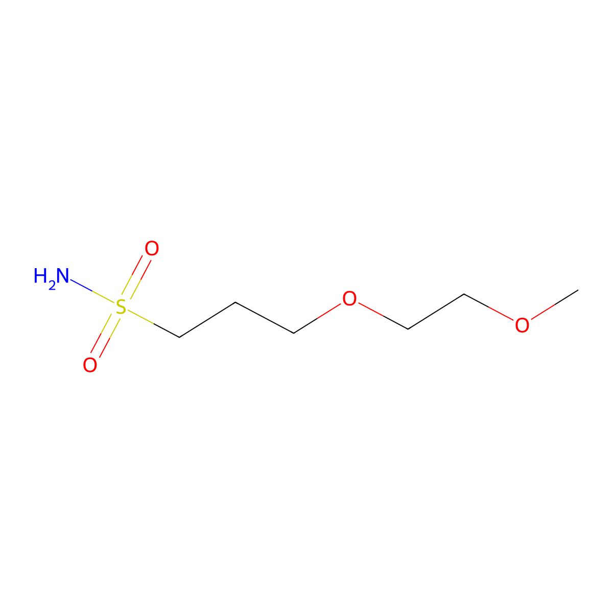 3-(2-Methoxyethoxy)propane-1-sulfonamide molecular structure, CAS 1342392-06-6