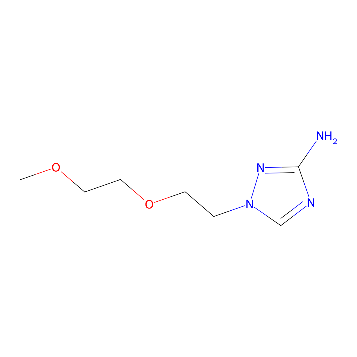 1-(2-(2-Methoxyethoxy)ethyl)-1h-1,2,4-triazol-3-amine molecular structure, CAS 1342394-57-3