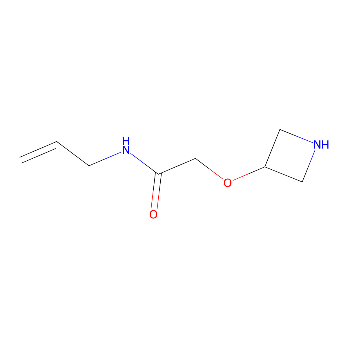 n-Allyl-2-(azetidin-3-yloxy)acetamide molecular structure, CAS 1342396-78-4