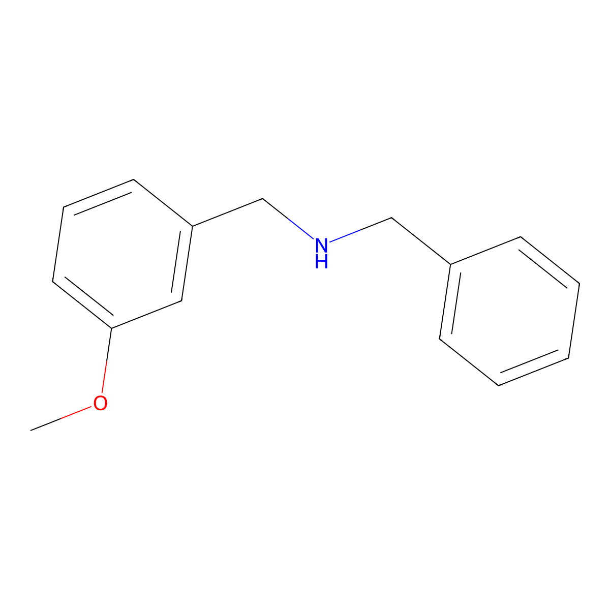 Benzyl-(3-methoxy-benzyl)-amine molecular structure, CAS 134240-37-2