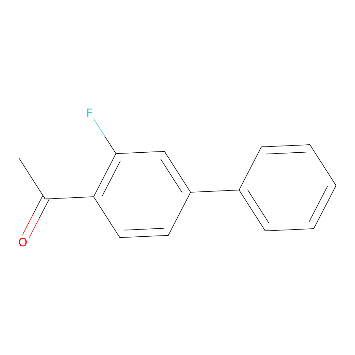 1-(3-Fluoro[1,1'-biphenyl]-4-yl)ethanone molecular structure, CAS 134240-91-8